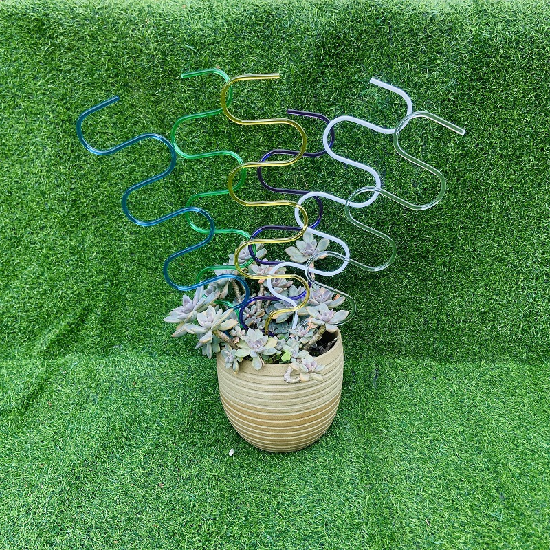 Gardening Plant Support Rod, Plant Climbing Pergola, Acrylic Transparent Phalaenopsis Stick, Potted Plant Anti-Lodging Support Frame