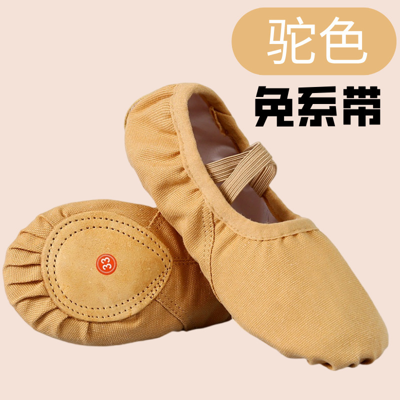 Dance Shoes Without Laces for Girls, Pink, Adult Practice, Ballet, Yoga, Chinese Dance, Cat Claws, Soft Soles, Classical Dance