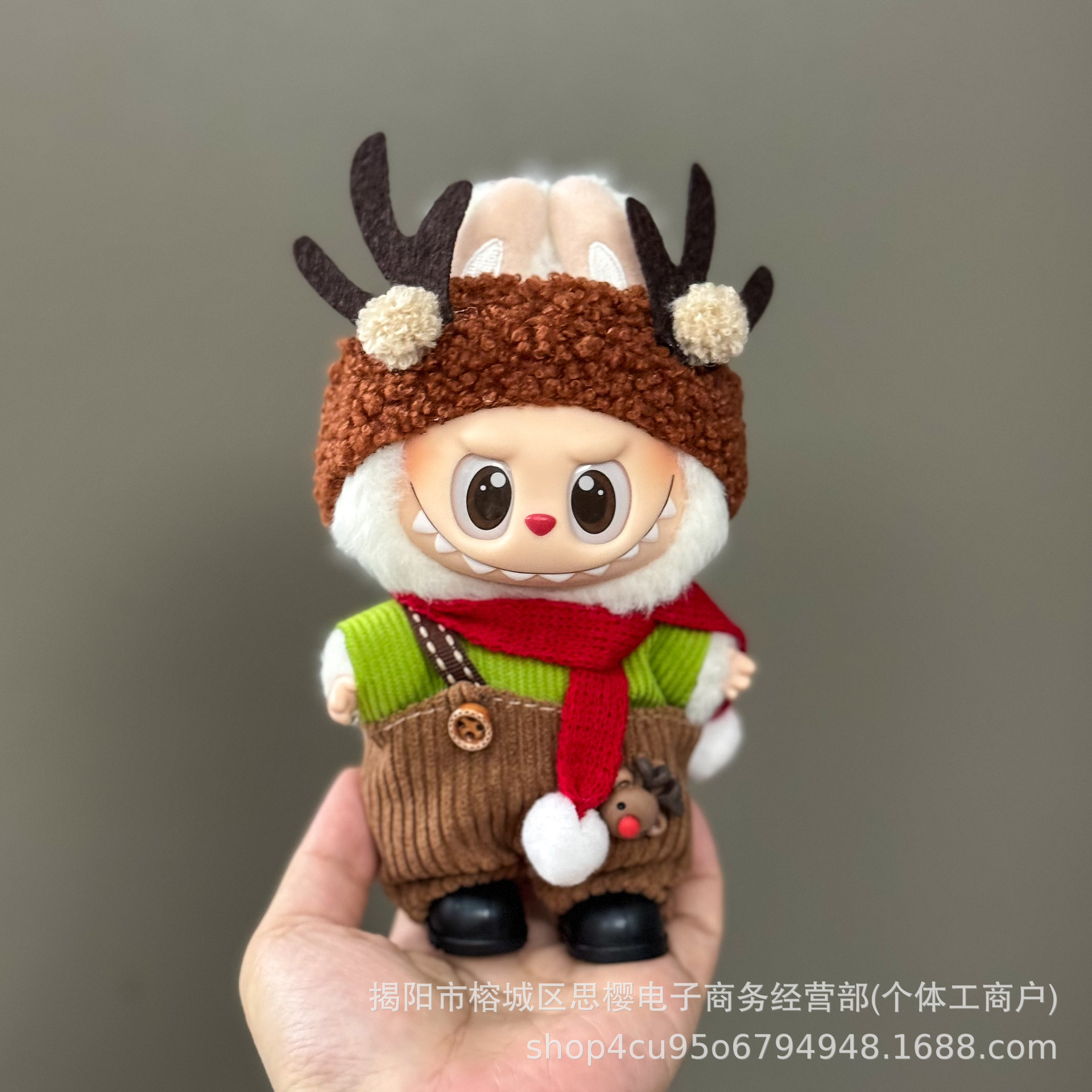 Only Clothes Suitable for Labubu Doll Clothes, First, Second and Third Generation Labubu Pendant Dolls, Wearable Christmas Doll Clothes Set