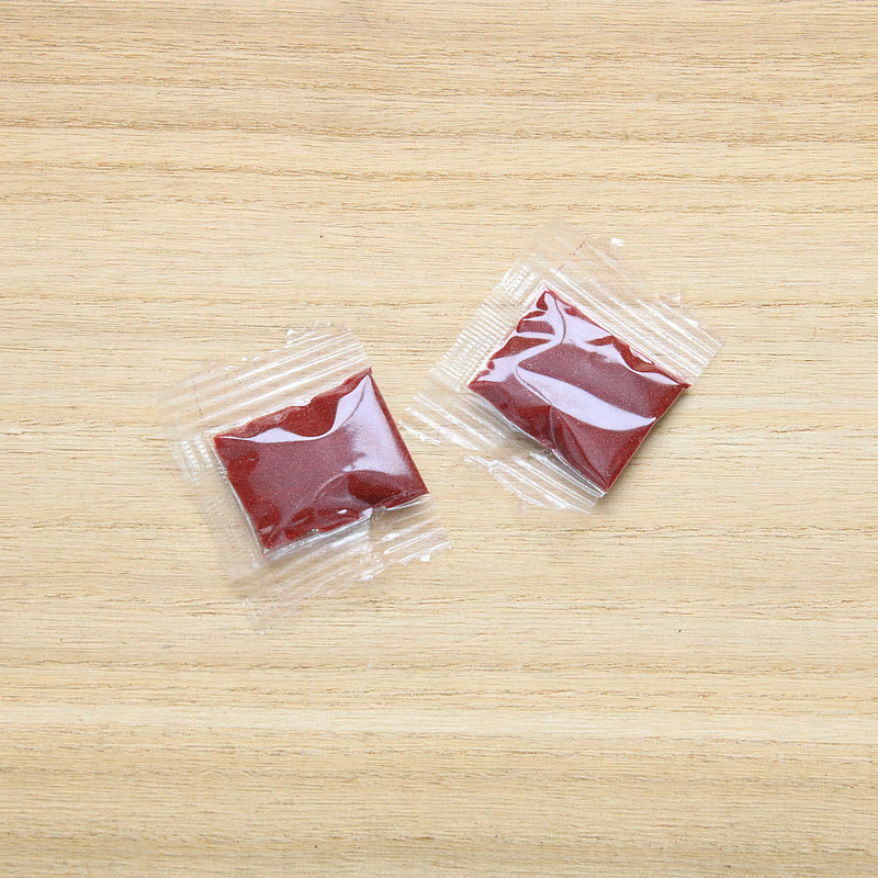 Wholesale imitation red cinnabar powder package fine powder cinnabar stone powder can be packed hollow copper gourd accessories purple gold sand bag in stock