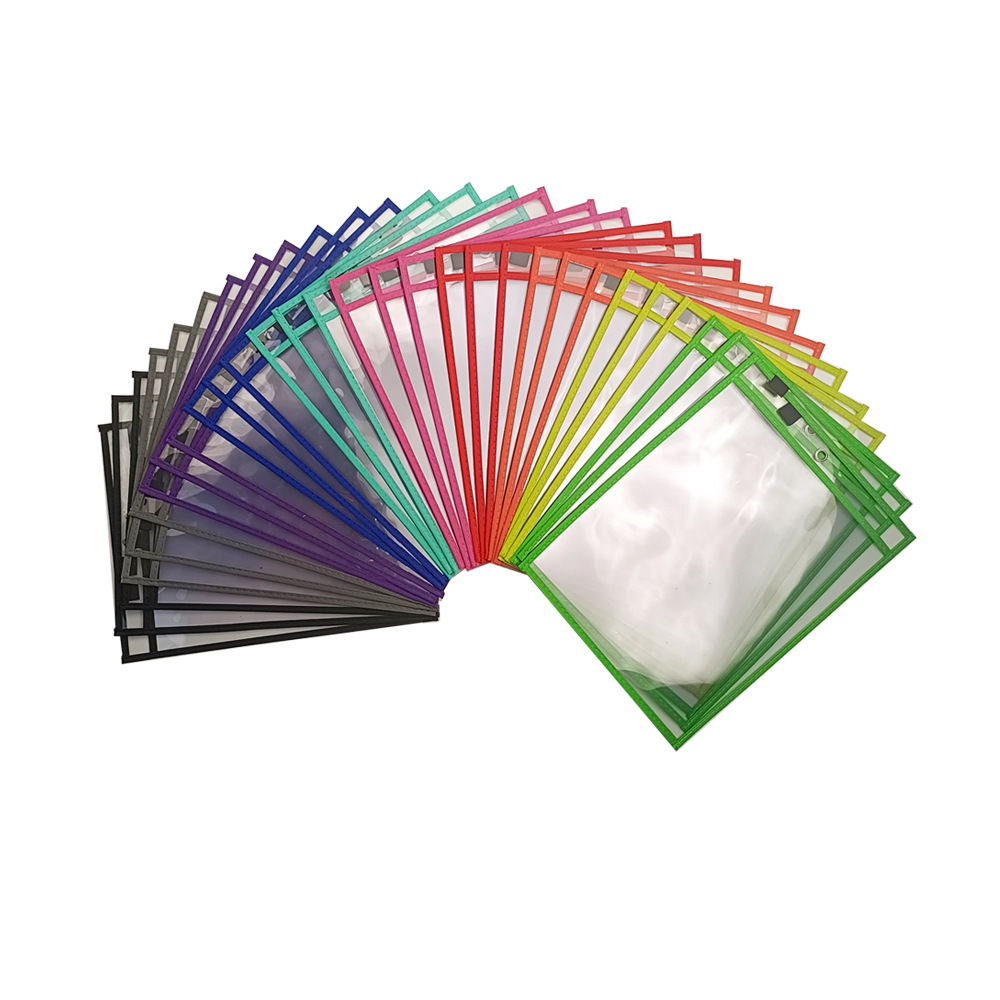 [Factory Direct Sales] Dry Erase Ticket Holder Pockets Wipeable Pocket Temu Amazon