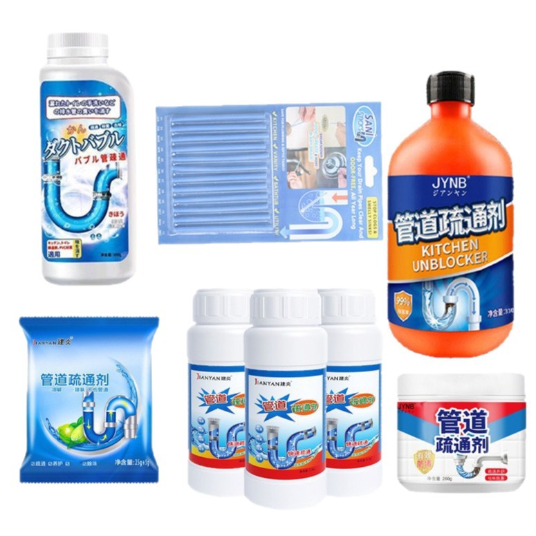 Toilet blockage dredging tool kitchen sewer descaling liquid cleaning agent fast pipeline dredging agent large quantity low price
