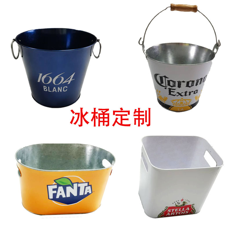 Прямые продажи завода, оцинкованное железное ведро для льда, барное ведро для пива, маленькое металлическое ведро для вечеринки