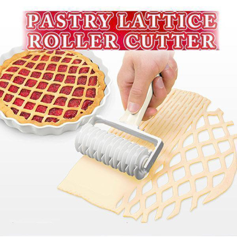 Pizza roller knife dessert roller knife pizza mesh knife plastic pizza cutter pizza wire drawing hob baking tool