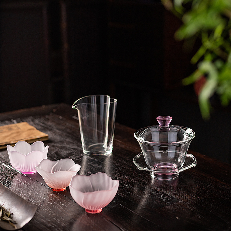 Thickened heat-resistant fair cup glass transparent tea filter kung fu tea set accessories tea sea tea container tea missing