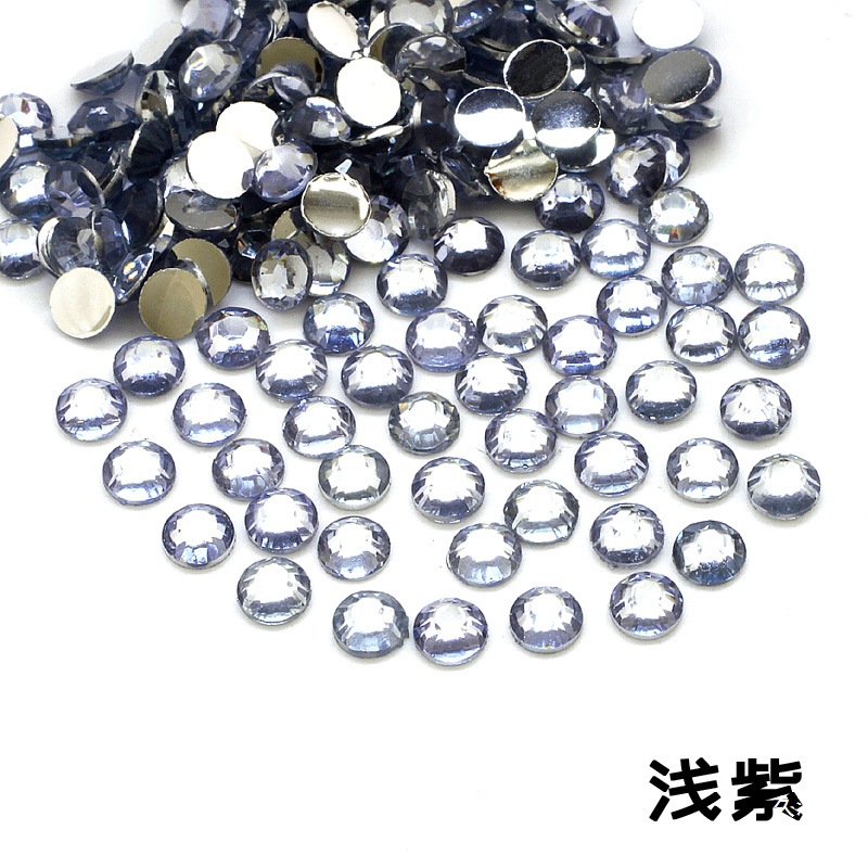 4mm Glass Flats Bottom Resin Rhinestone Iphone6S Mobile Phone Shell Handmade Hair Accessories DIY Material Package Set