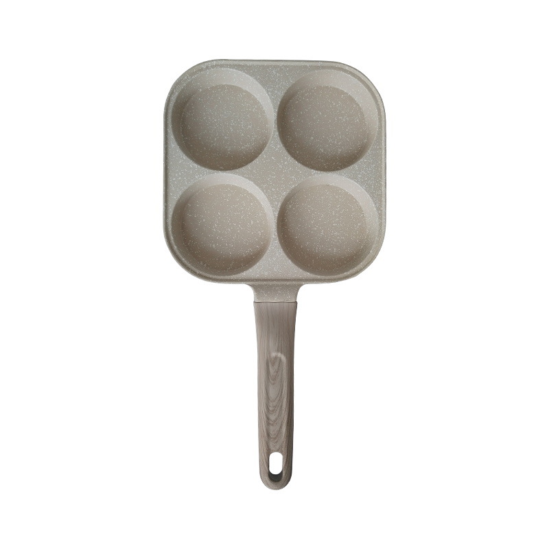 XY113 Household Egg Hamburger Pan Non-stick Pan Pancake Pan Four-hole Frying Pan Breakfast Pan Egg Burger Pan Frying Egg Artifact