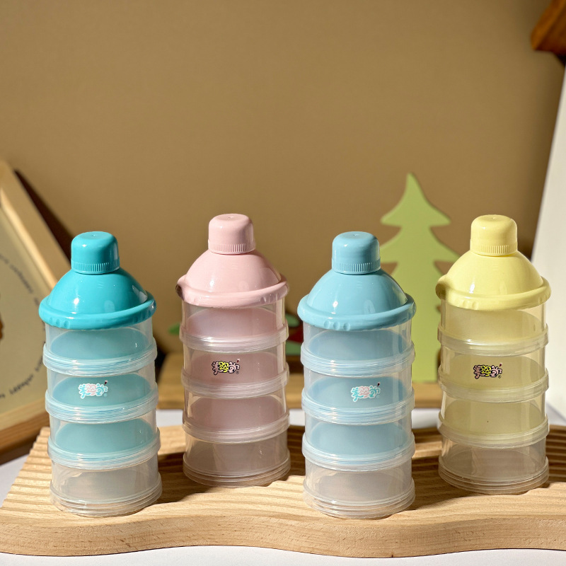 Outgoing Portable Transparent Multi-Layer Milk Powder Cartridge Removable Baby Large Capacity Milk Powder Cartridge Maternal and Infant Supplies Wholesale Cartridge
