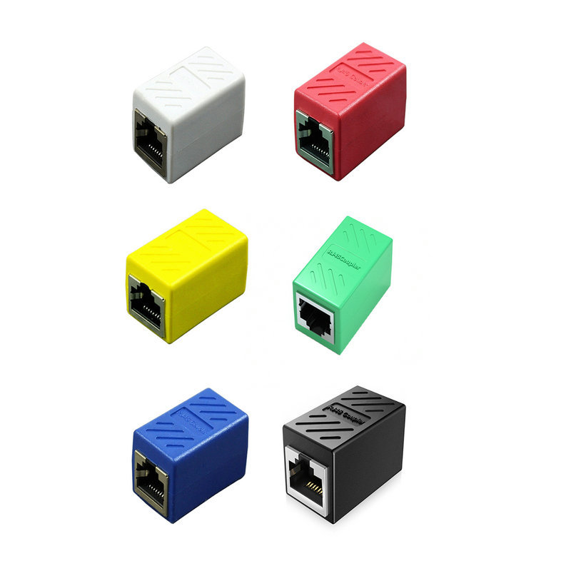 RJ45 network straight head network cable connector computer cable connector network extender one-point network cable splitter