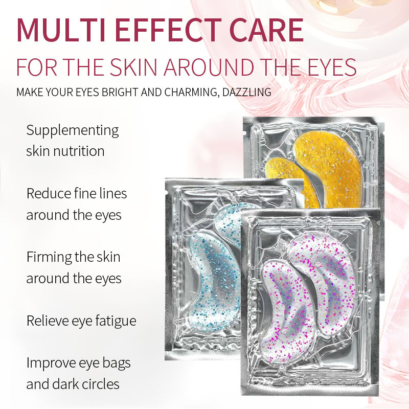 Cross-Border Wholesale Firming Collagen Eye Mask Patch Moisturizing and Hydrating Eye Area to Reduce Eye Wrinkles Collagen Eye Mask