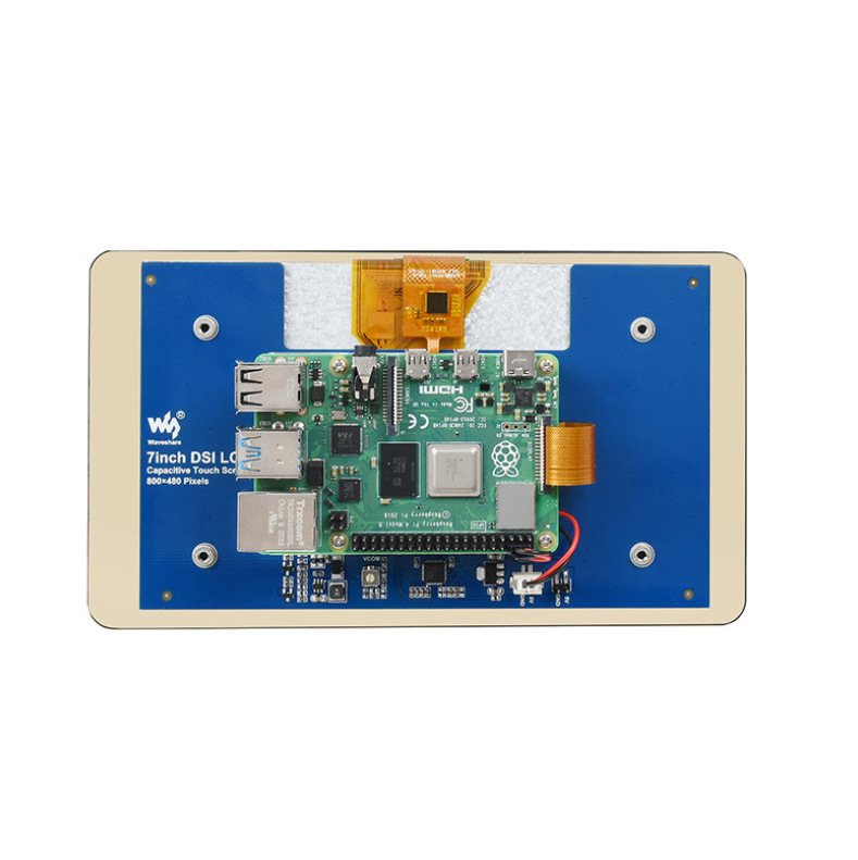 Weixue Raspberry Pi 4Th Generation 7-Inch 800×480 Pixel Capacitive Touch Screen Dsi Communication 5-Point Touch