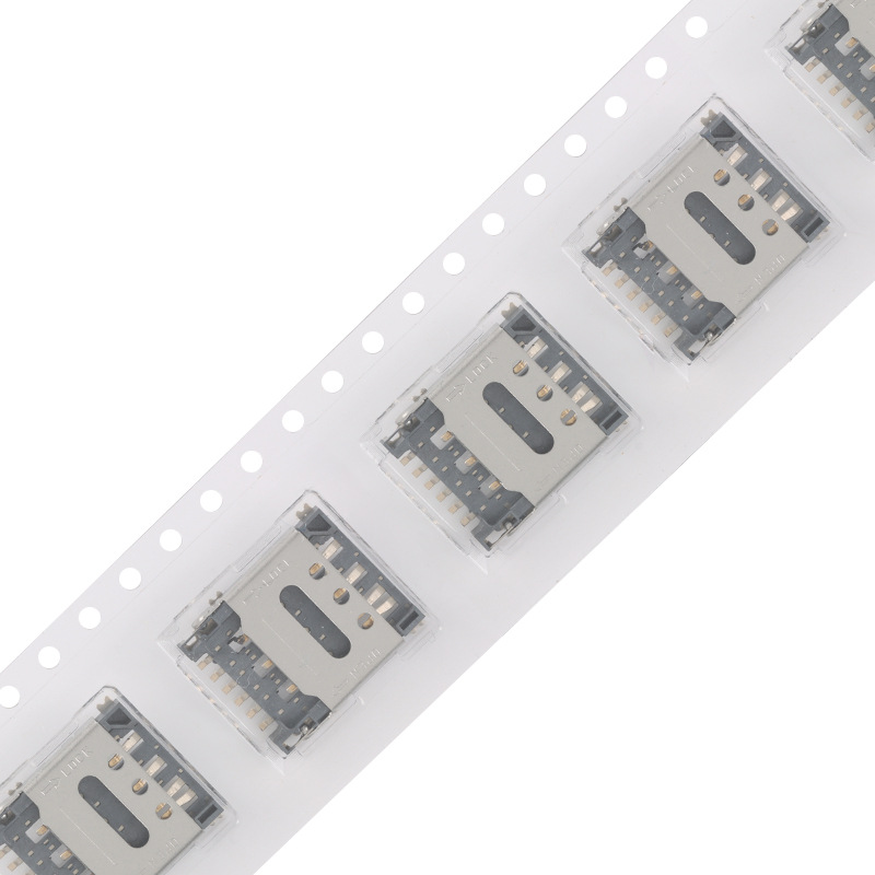 Nano-Sim-Klb-7P-1.4H+ Detection-Flip Patch Nano Mobile Phone Communication Sim Card Holder