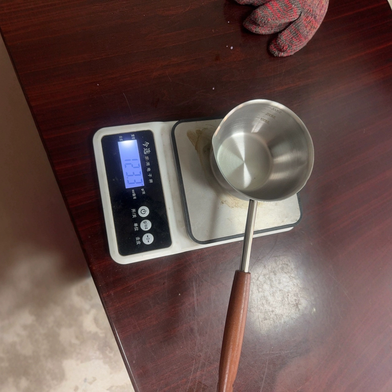 Extra-Thick Stainless Steel Long-Handled Steel with Wood Anti-Scalding Oil Pouring Small Pot Hot Oil Pot Household Mini Oil Pouring Universal Flats Bottom