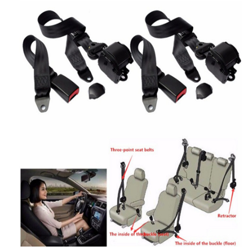 Cross-border car driving passenger seat three-point automatic retractable seat belt bus truck emergency locking safety belt