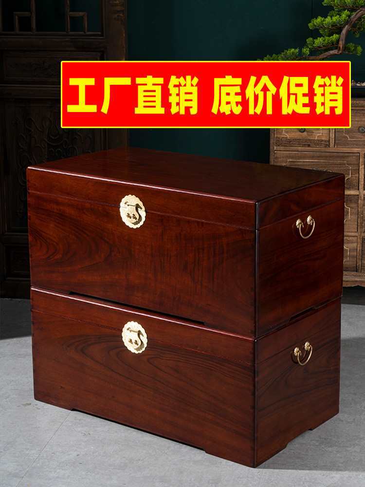 Большая коробка для хранения из камфорного дерева для свадьбы, каллиграфии и живописи, приданое и свадебная одежда с замком