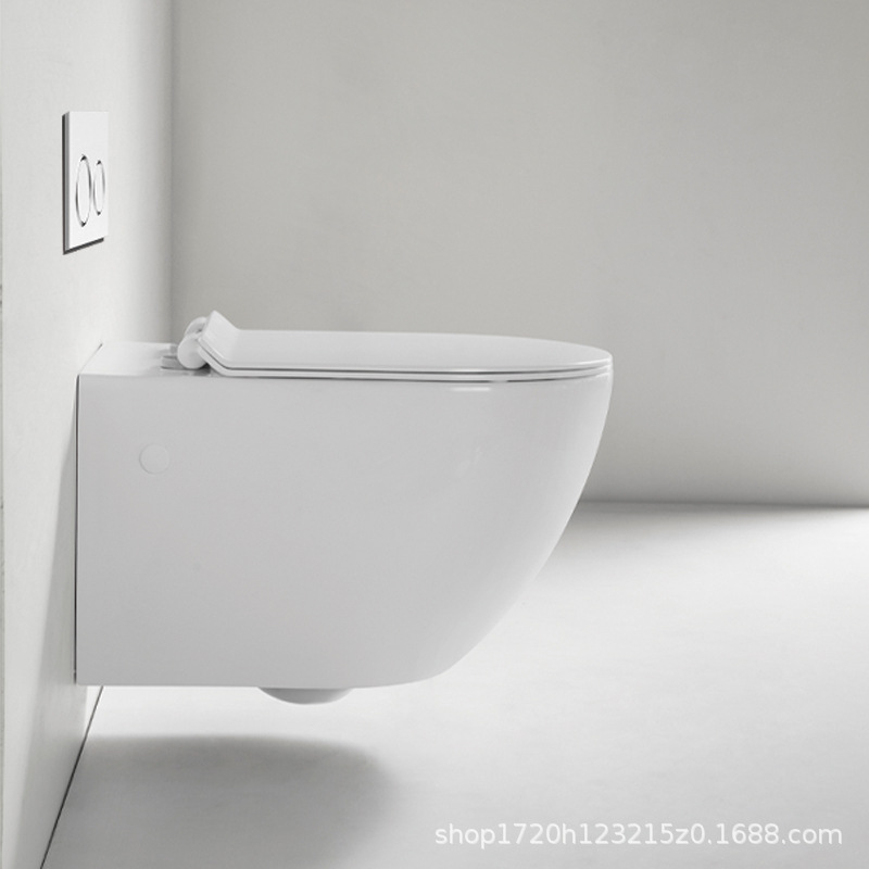 Ce Exports Hotel Toilet Engineering Bathroom Hanging Ceramic Toilet Wall Row Wall Hanging Concealed Wall-Mounted Toilet