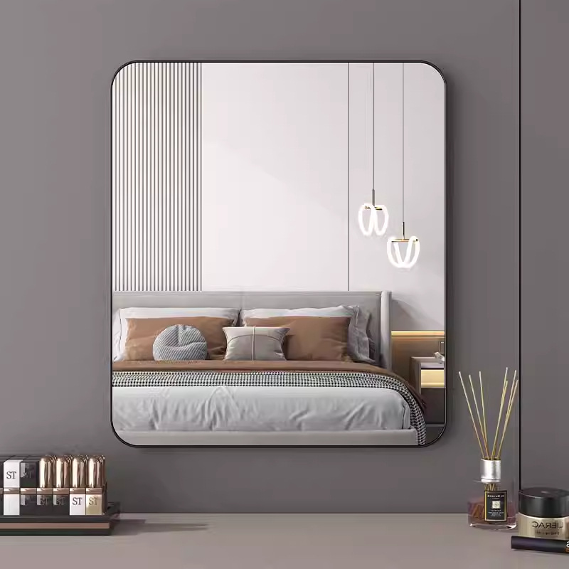 Повседневное большое зеркало для макияжа настольное для студентов в общежитии, спальне, ванной, настенное зеркало высокого разрешения