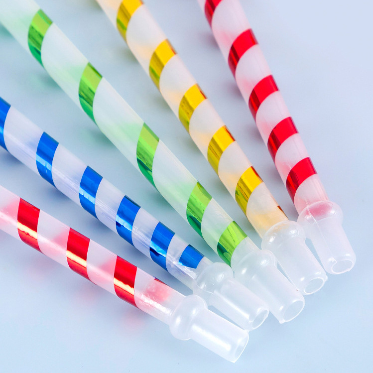 Large Dragon Blowing Smiley Face Long Rod Horn Whistle Blowing Roll Children's Toys Place Pushing Small Gifts