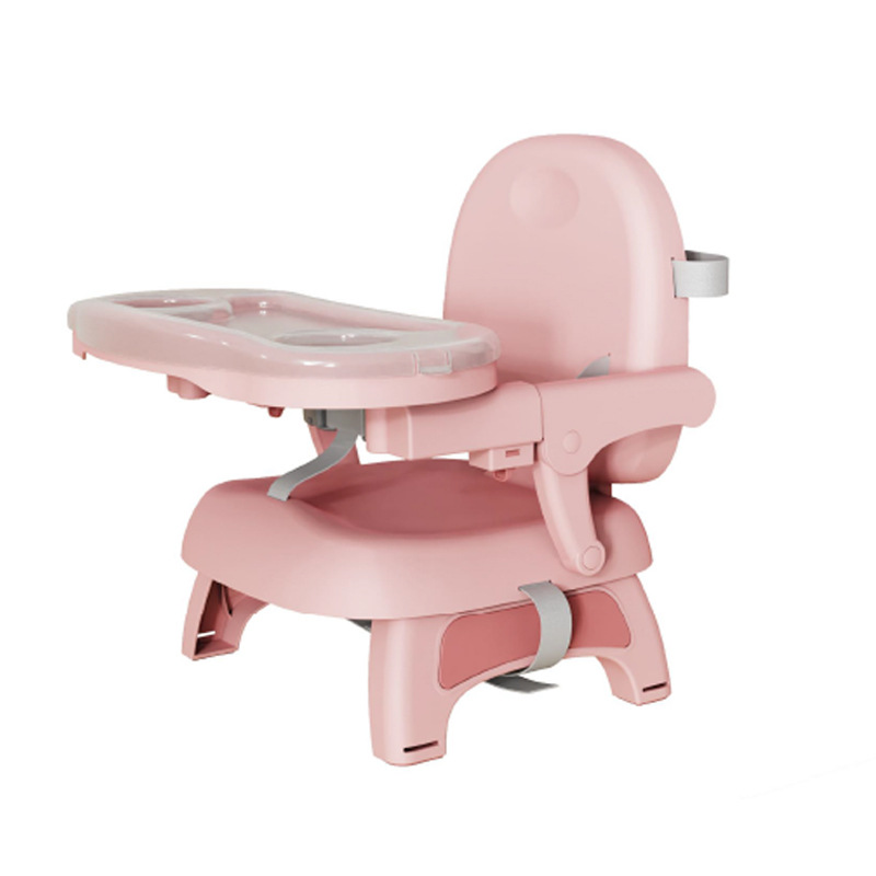 Children's Dining Chair Portable Foldable Baby Dining Table and Chair Adjustable Height Household Baby Dining Chair