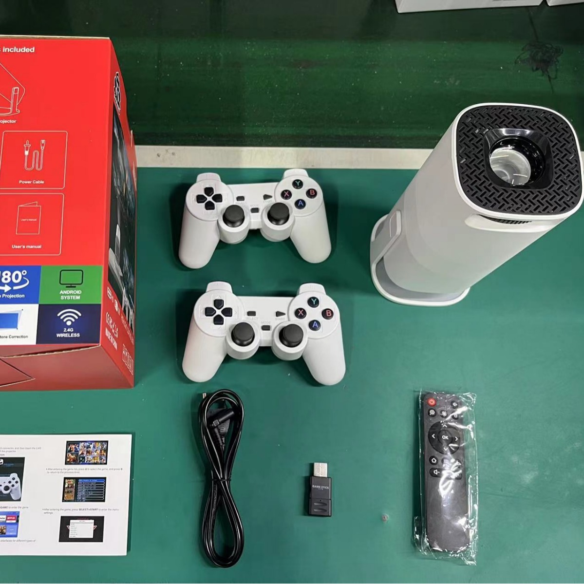 Cross-border foreign trade P30MAX game machine projector gun barrel square game handle HD 4K clear and smooth