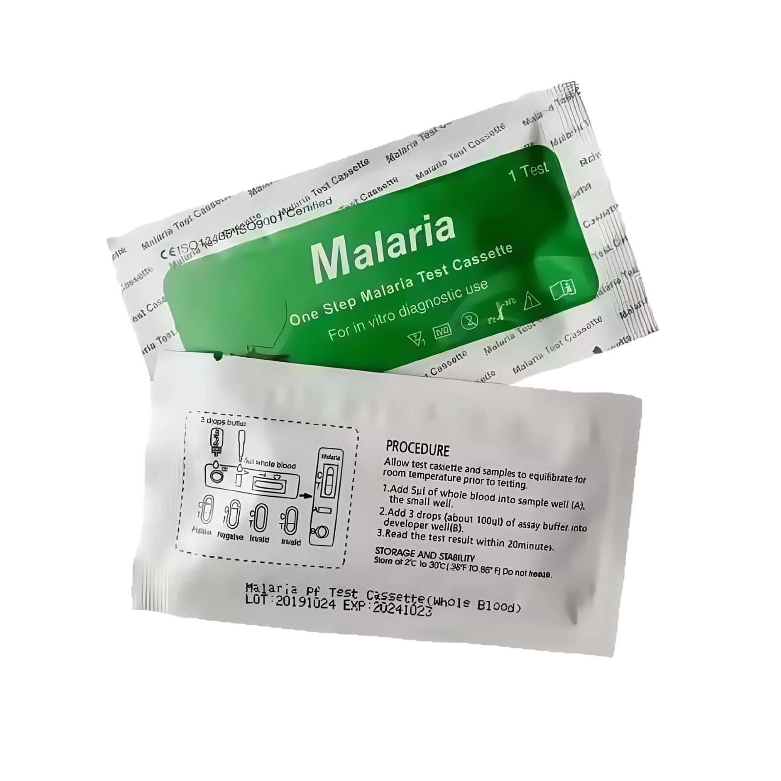 Cross-Border Disposable Malaria Test Kit Malaria Test Cassette English Packaging