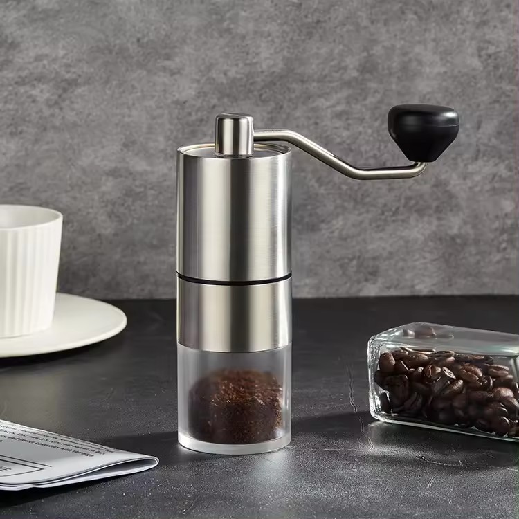 Manual Grinder Portable Bean Grinder Fine Grinding Hand Coil Household Stainless Steel Coffee Bean Grinder Wholesale