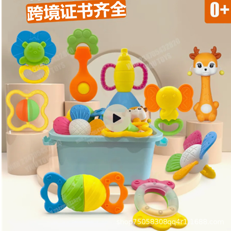 Погремушка для новорожденных, раннее развитие, игрушка для зубов от 0 до 12 месяцев