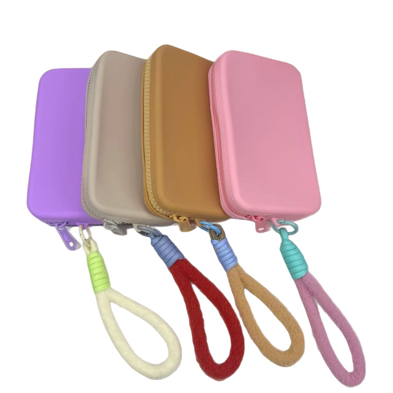 Factory In-Stock Silicone Square Portable Coin Purse, Mini Storage Bag, Multifunctional Makeup Bag