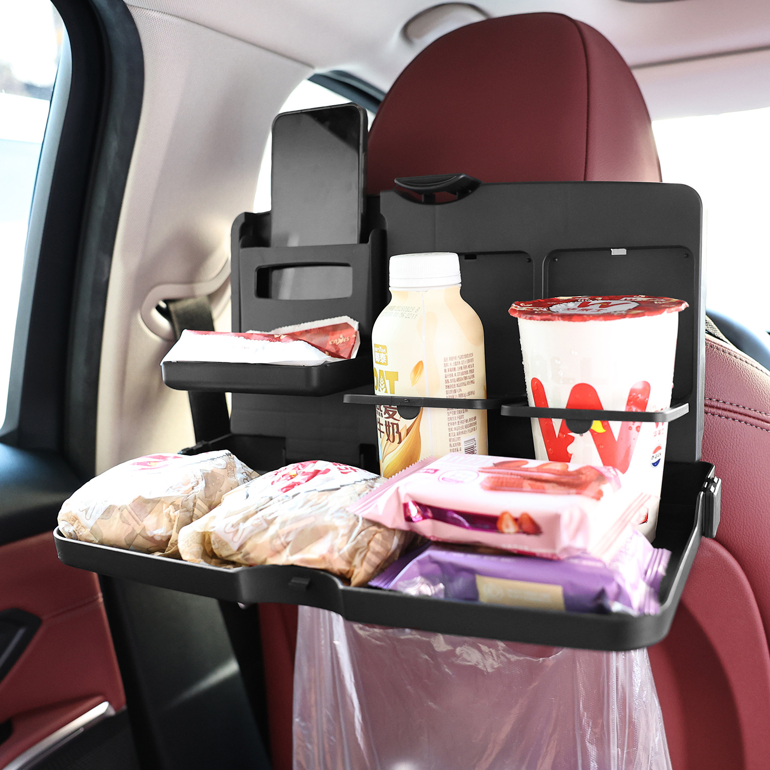 Новый задний маленький складной столик для автомобиля универсальный стол для обеда на заднем сиденье