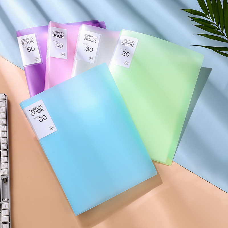 A4 Information Booklet Multi-Layer Transparent Insert Folder Student Test Paper Storage Folder Pregnancy Test Storage Booklet Processing and Customization