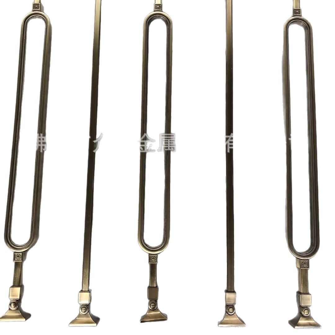 大厦办公写字楼新中式金属楼梯栏杆不锈钢铝合金扶手