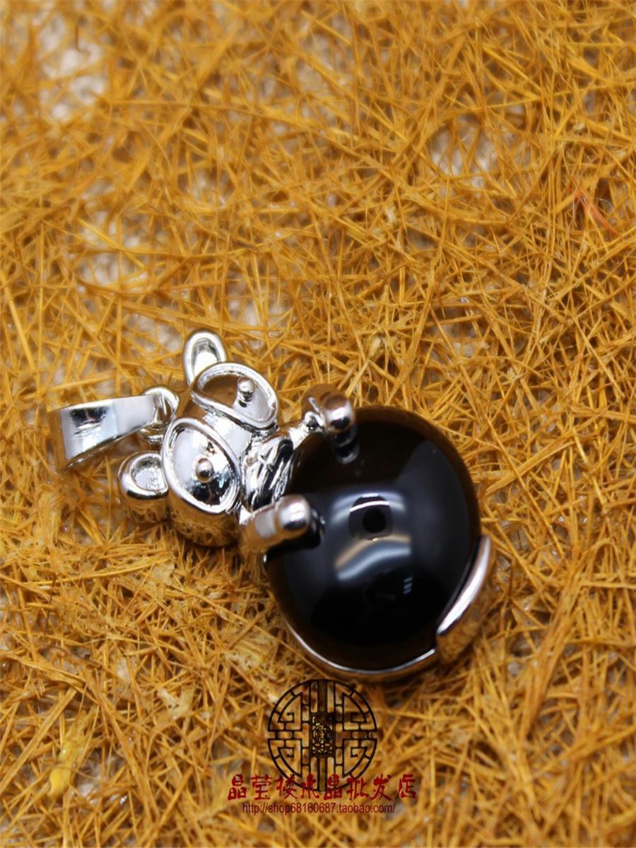 Manufacturer's Origin Crystal Personalized Ol Red Panda Pendant Flower Green Stone Necklace Yiwu Cross-Border Jewelry Jewelry