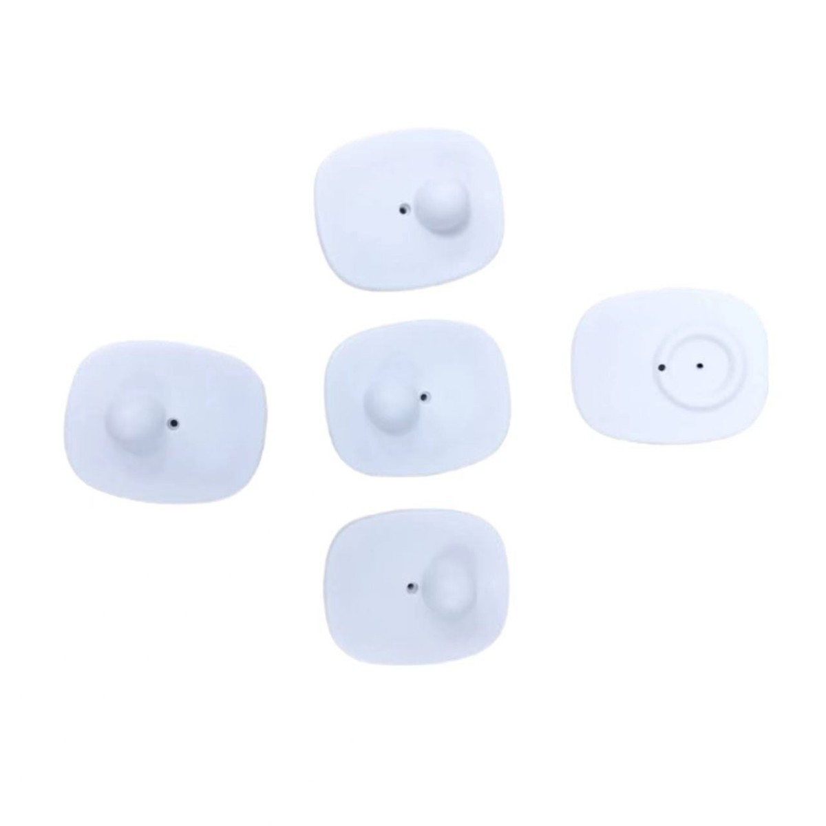 Rf Anti-Theft Magnetic Buckle Clothing Supermarket Anti-Theft Nail Buckle Black and White Small Square Clothing Anti-Theft Hard Tag Wholesale Discount