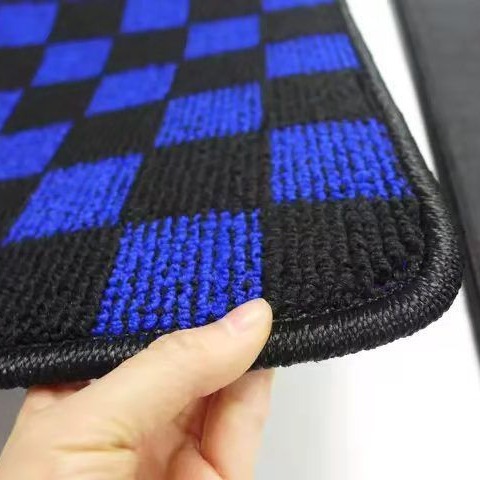 Manufacturer Supplies Two-Color Plaid Polypropylene Jacquard Blanket Pvc Non-Slip Nail Bottom Roll with Multiple Colors