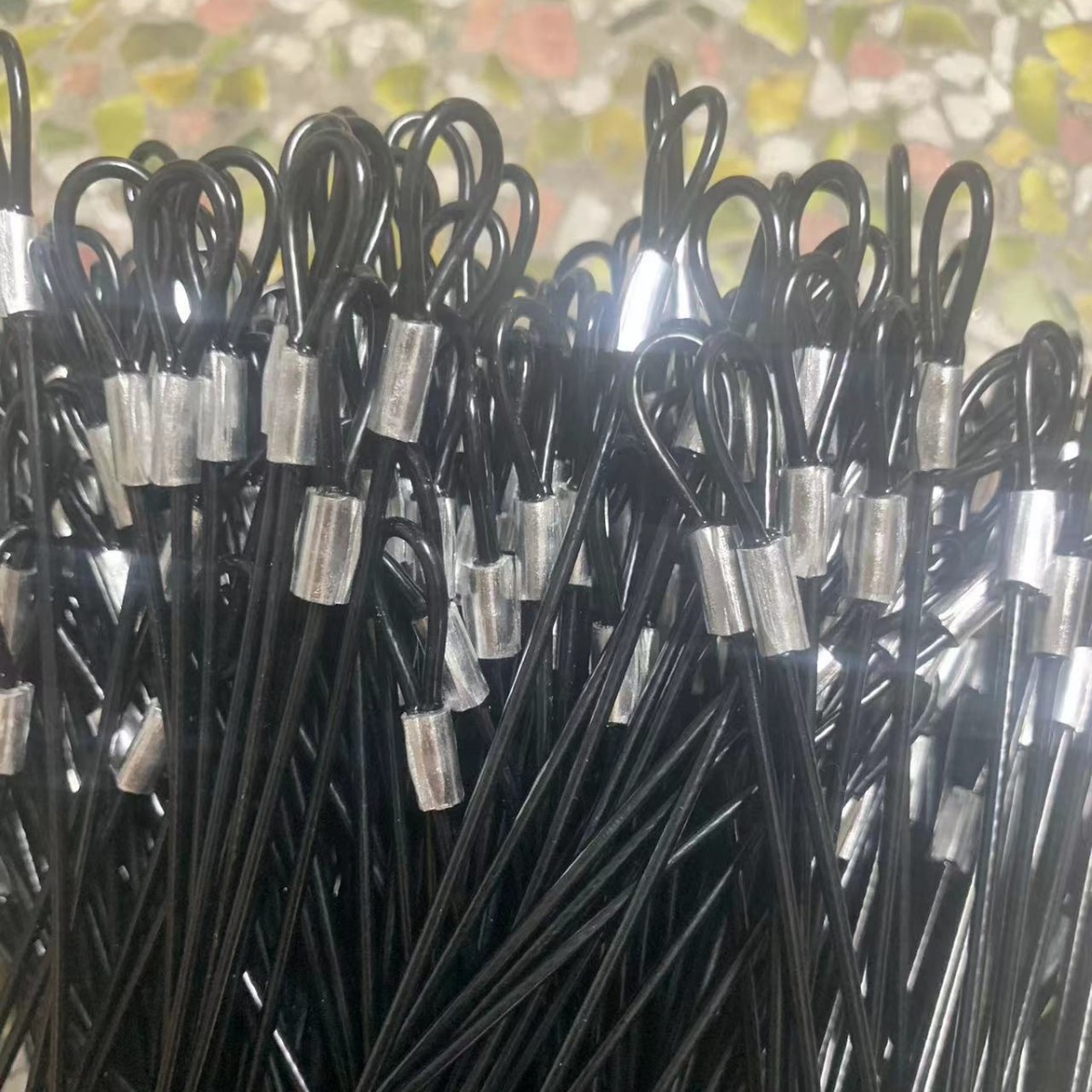 Factory Direct Sales of Stainless Steel Wire Rope, Pressed Aluminum Sleeves, Galvanized and Rubber-Coated, Pressure Processing, Wholesale Wire Rope Processing