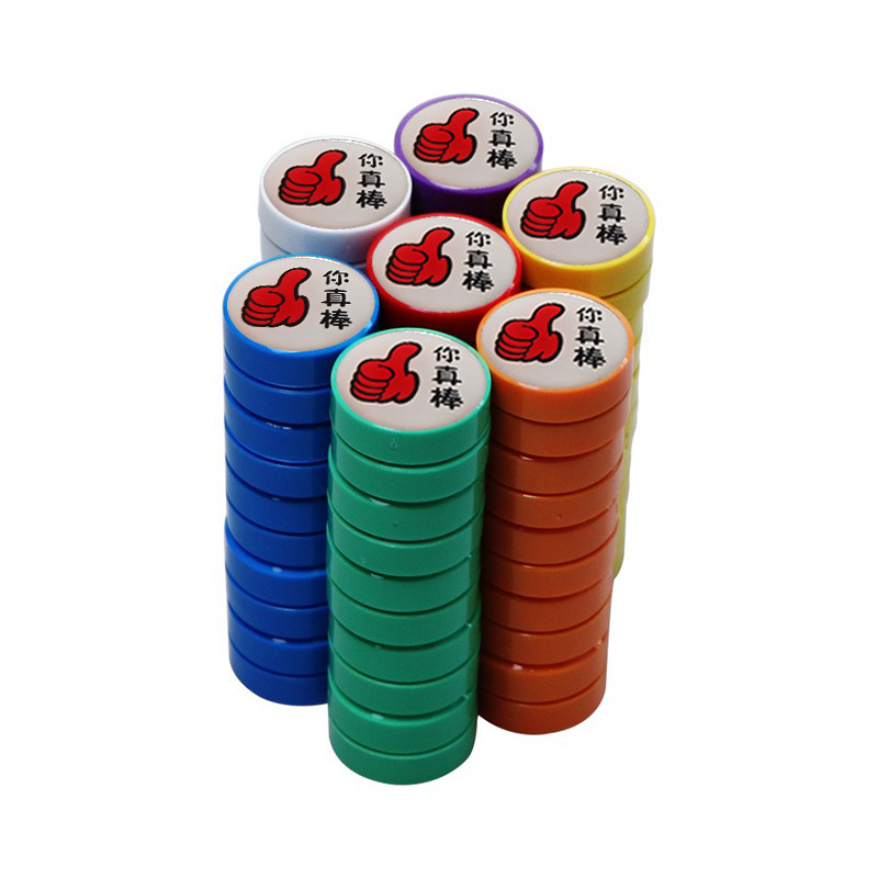 Defu Stationery Flat Magnetic Pattern Custom Office Whiteboard Blackboard Magnet Custom Manufacturer Direct Sales Magnetic Buckle Magnetic Nail