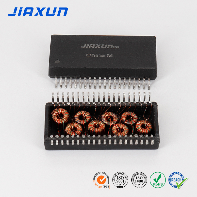 Jiaxun Original Jxb06002 Industrial Grade Pulse Network Transformer Magnetic Ring High Frequency Poe++ Transformer
