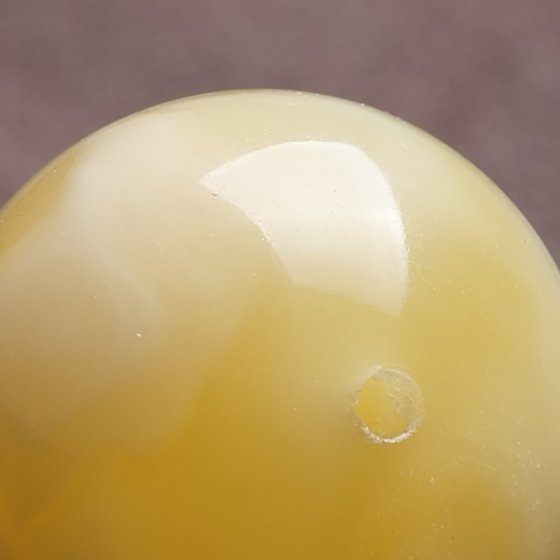 Russian Natural Beeswax Loose Beads 9-11mm DIY High-Quality Beads Single Bead Amber Chicken Oil Yellow Genuine Round Beads Wholesale