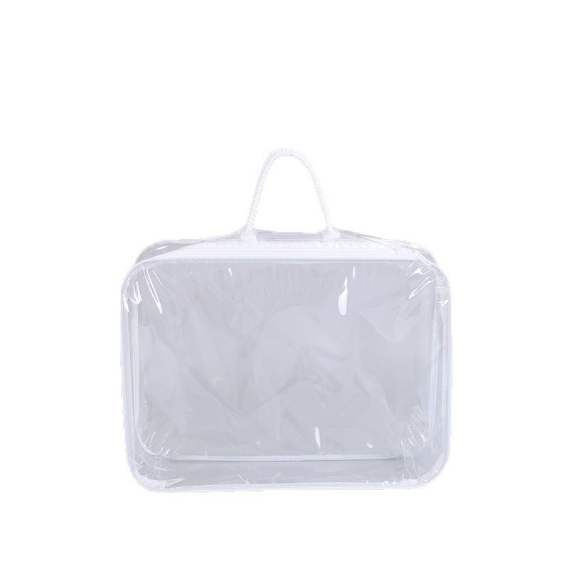 Quilt packaging bag pvc transparent steel wire bag silk quilt air conditioning quilt packaging bag blanket storage steel wire bag customization