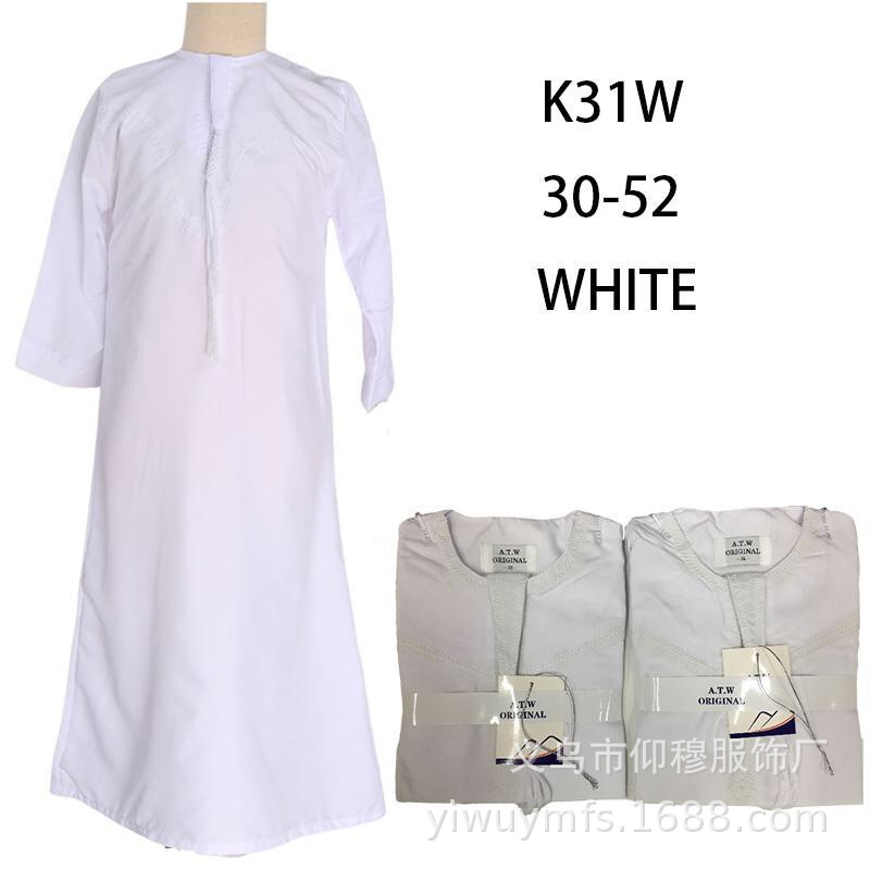 Новый иностранный торговый кросс-культурный восточный халат 2025 года, детский халат с круглым вырезом, этнический стиль, этническая одежда в наличии