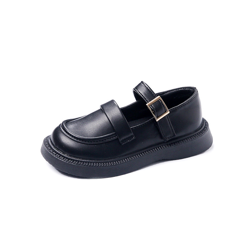 Girls' Leather Shoes New 2024 spring and autumn comfortable girls' single shoes casual shoes performance shoes fashion student children's shoes