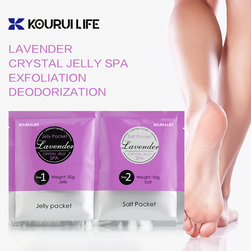 Lavender Crystal Bath Salt Jelly Foot Bath Salt Crystal Mud Foot Care Bag Spot Cross-Border
