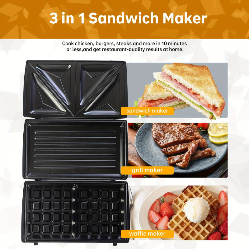 2026 New Cross-Border Dropshipping Toaster Sandwich Maker Waffle Grill Double-Sided Cross-Border