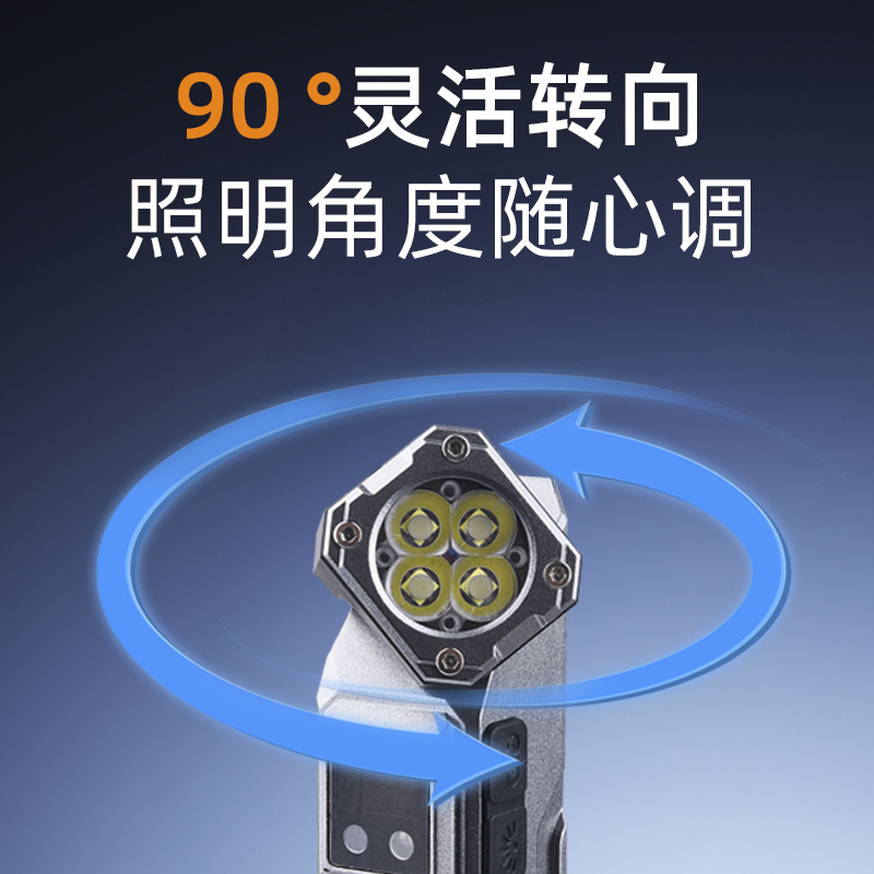 Cross-Border New Cob Soft Glue Sensor Headlight Outdoor Head-Mounted Rechargeable Led Multi-Angle Head-Mounted Flashlight