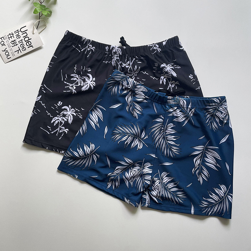 Men's Swimming Trunks Loose Comfortable Anti-embarrassment Beach Leisure Holiday Professional Quick-drying Hot Spring Pants Flat Angle Swimming Equipment