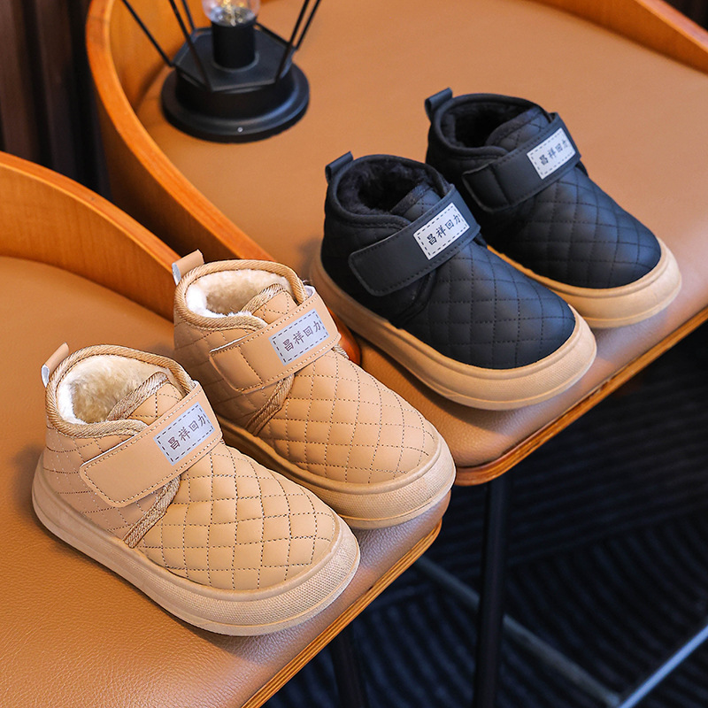 Winter Children's Snow Boots Boys and Girls fleece-lined Boots Thickened Warm Children's Shoes Baby Cotton New Boots