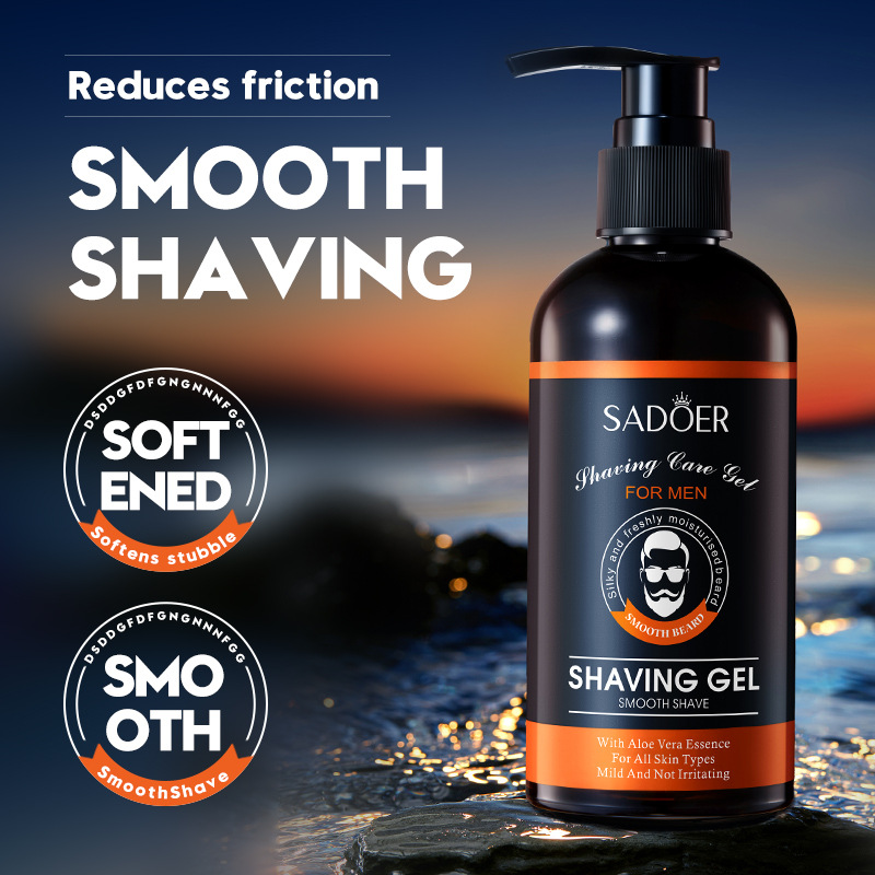 English SADOER men's shaving gel mild and non-exciting clean softening beard cross-border foreign trade Wholesale