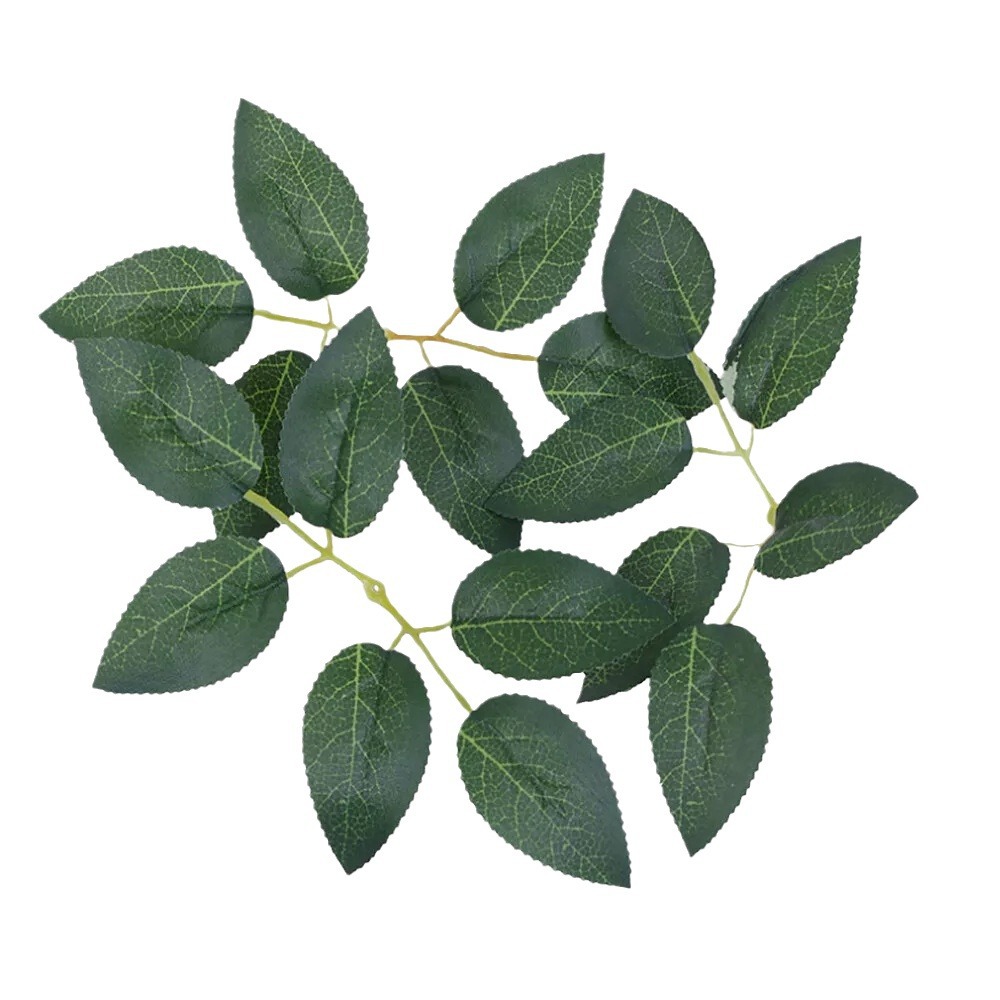 Rose Leaf Foam Flower Leaf Accessories Simulation Green Plant Leaf Artificial Flower Branch Decoration Cross-border Hot Products