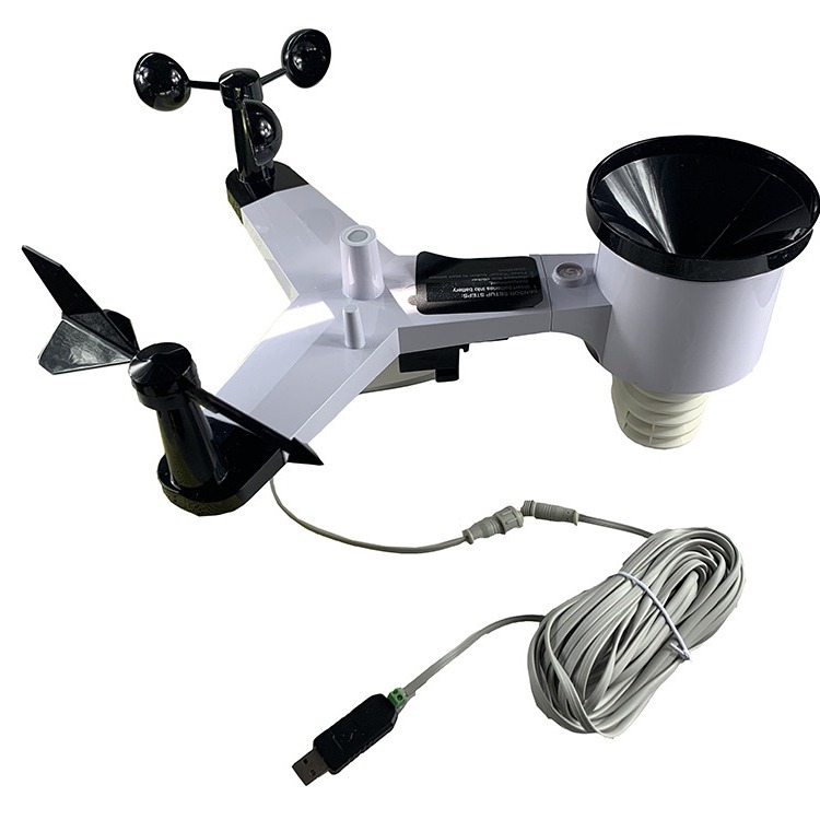 Misol Weather Station Rs485 Interface Wired Connection Wind Speed Wind Direction Rain Volume Light Temperature Humidity Air Pressure