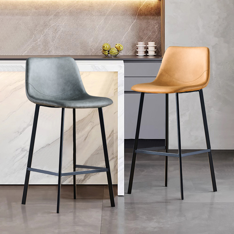 Итальянский барный стул, легкая роскошь и высокий класс, домашний высокий стул с подлокотником, современный простой барный стул, для передней стойки, не утомляет при длительном сидении